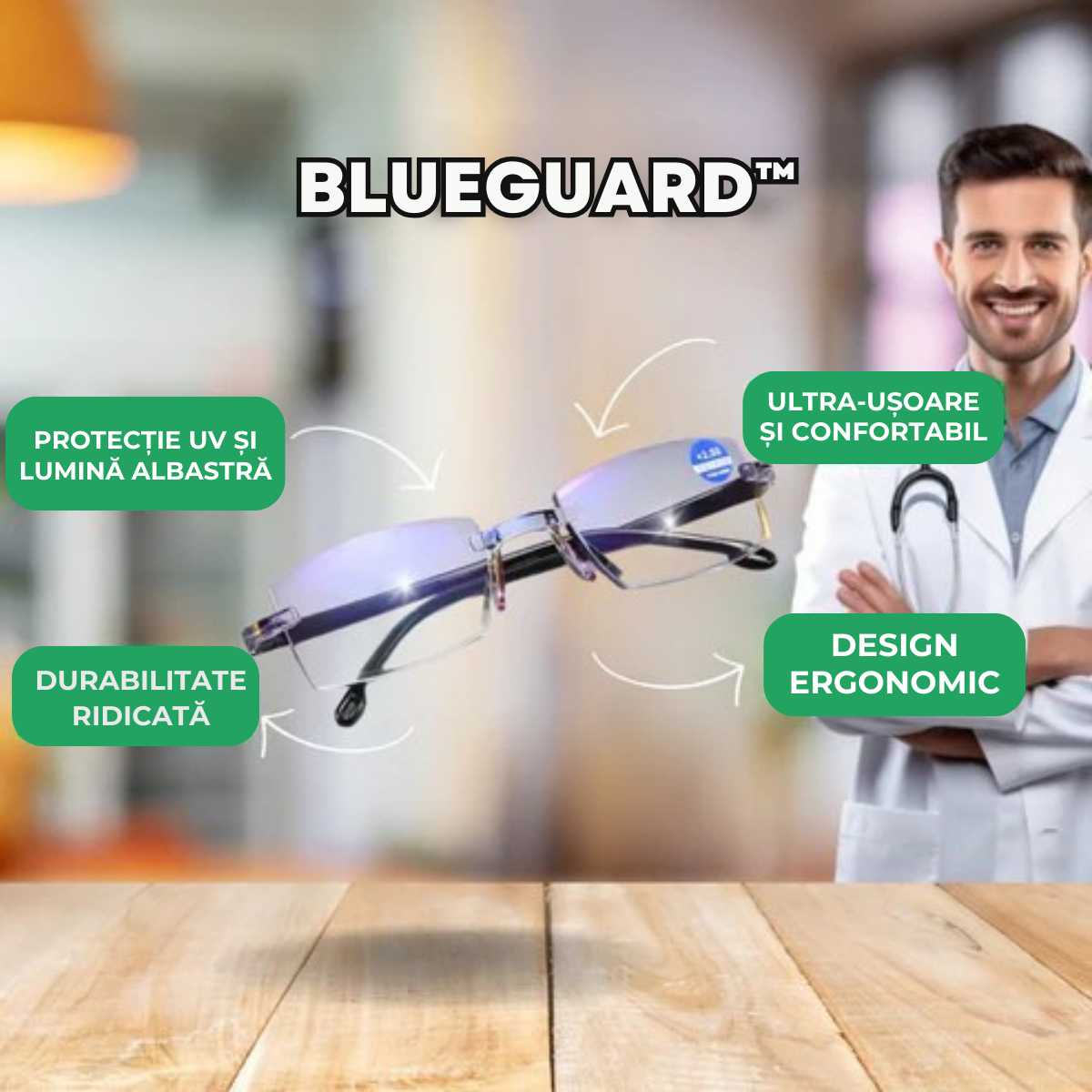 Ochelari BlueGuard™ – Apără-ți Ochii cu Stil