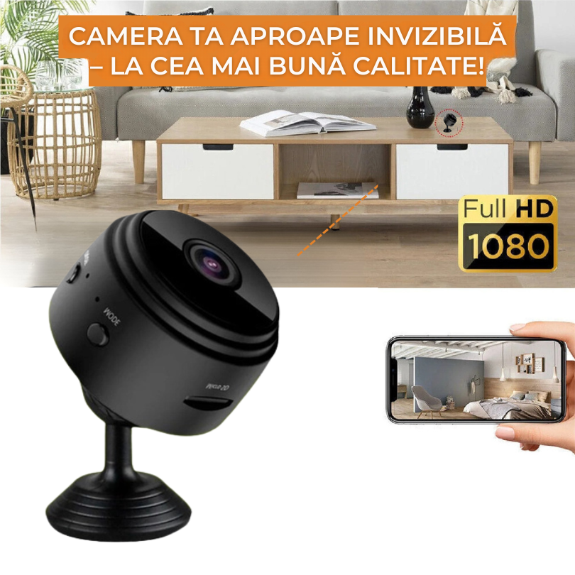 Mini Cameră de Securitate PREMIUM – InvisiCam™ | Cumpără 1 și Primești 2