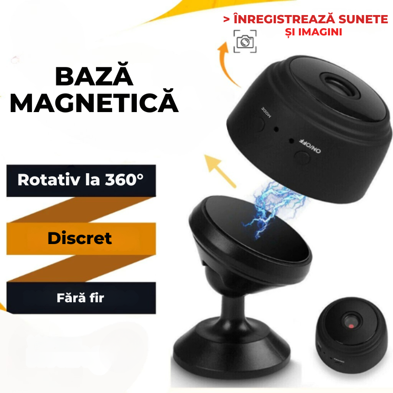 Mini Cameră de Securitate PREMIUM – InvisiCam™ | Cumpără 1 și Primești 2