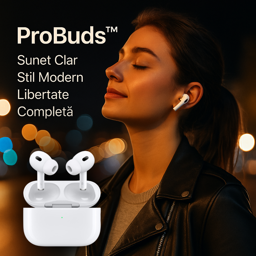 ProBuds™ – Sunet Clar, Libertate Completă și Confort Premium