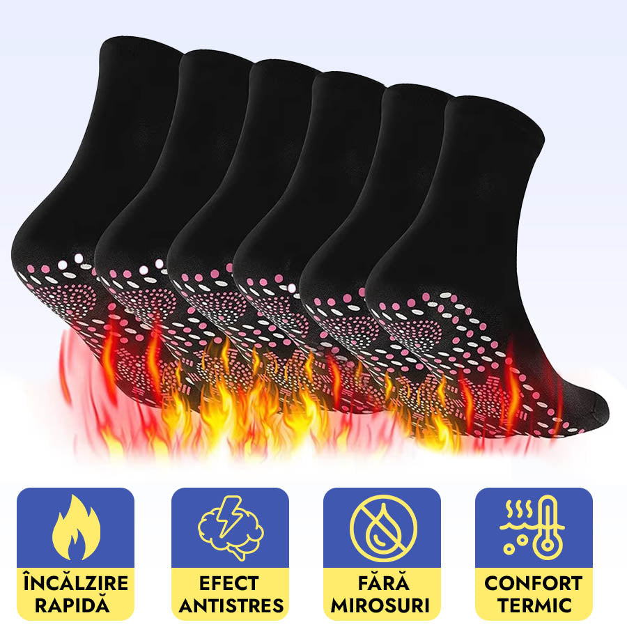 WarmSocks™ – Șosete Încălzite pentru Confort Maxim {2 Perechi}