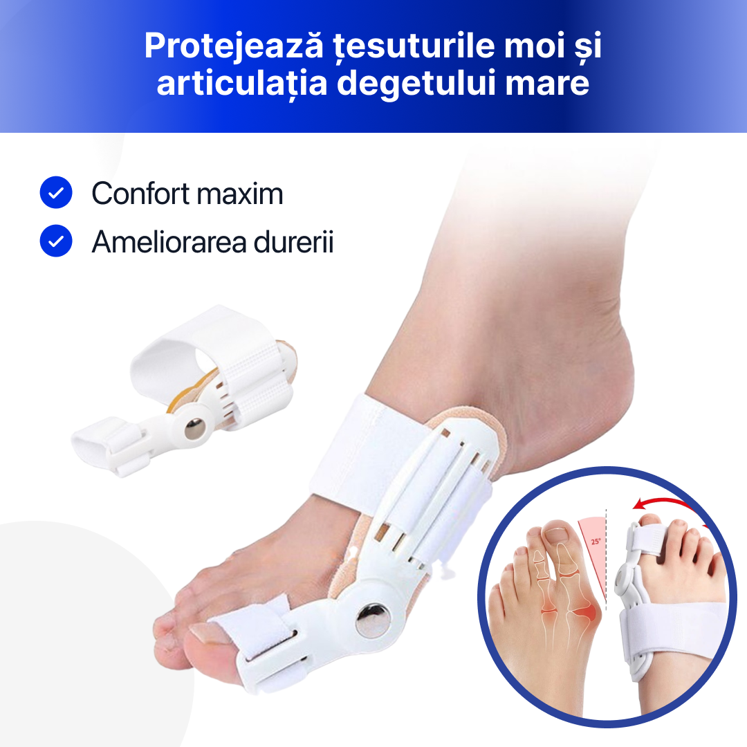 Orteză Corectoare pentru Degetul Mare – 1+1 CADOU 🎁