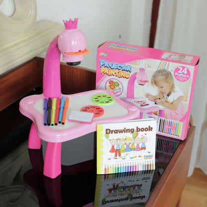 🎨 Masă de Desen cu Proiector pentru Copii™ – Învățare Prin Distracție și Culoare