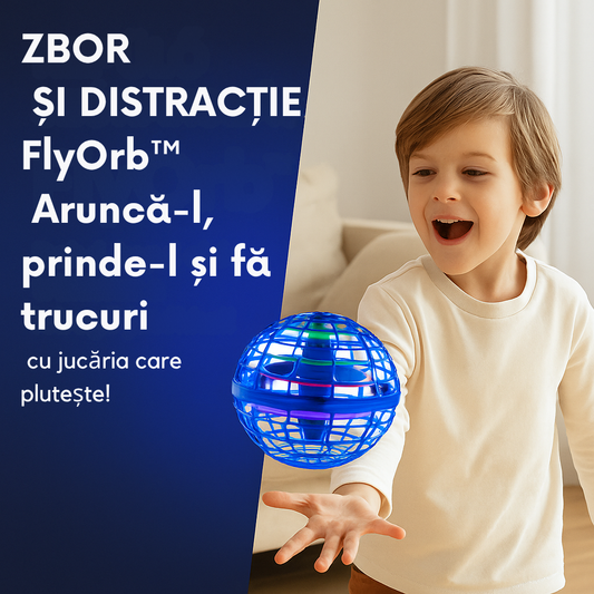 FlyBall™ – Mini Dron Plutitor cu Lumină LED și Senzor de Mișcare