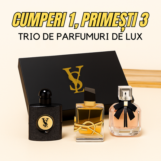 Ofertă Exclusivă: Set 3 Parfumuri Yves Saint Laurent – Arome de Lux, Cadoul Perfect