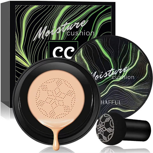 DermaGlow™ - Fond de ten Air Cushion cu Pigmenți Minerali