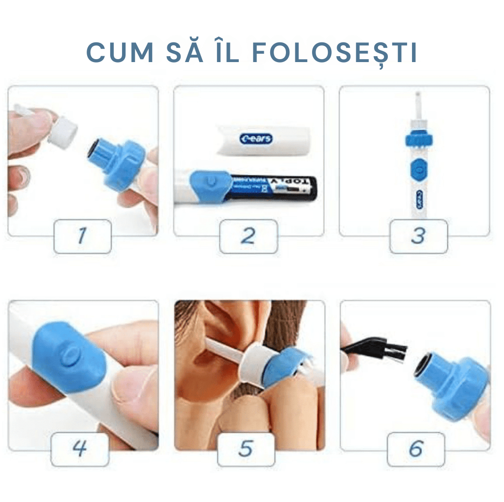Curățător Electric pentru Urechi™ – Igienă Sigură și Confortabilă