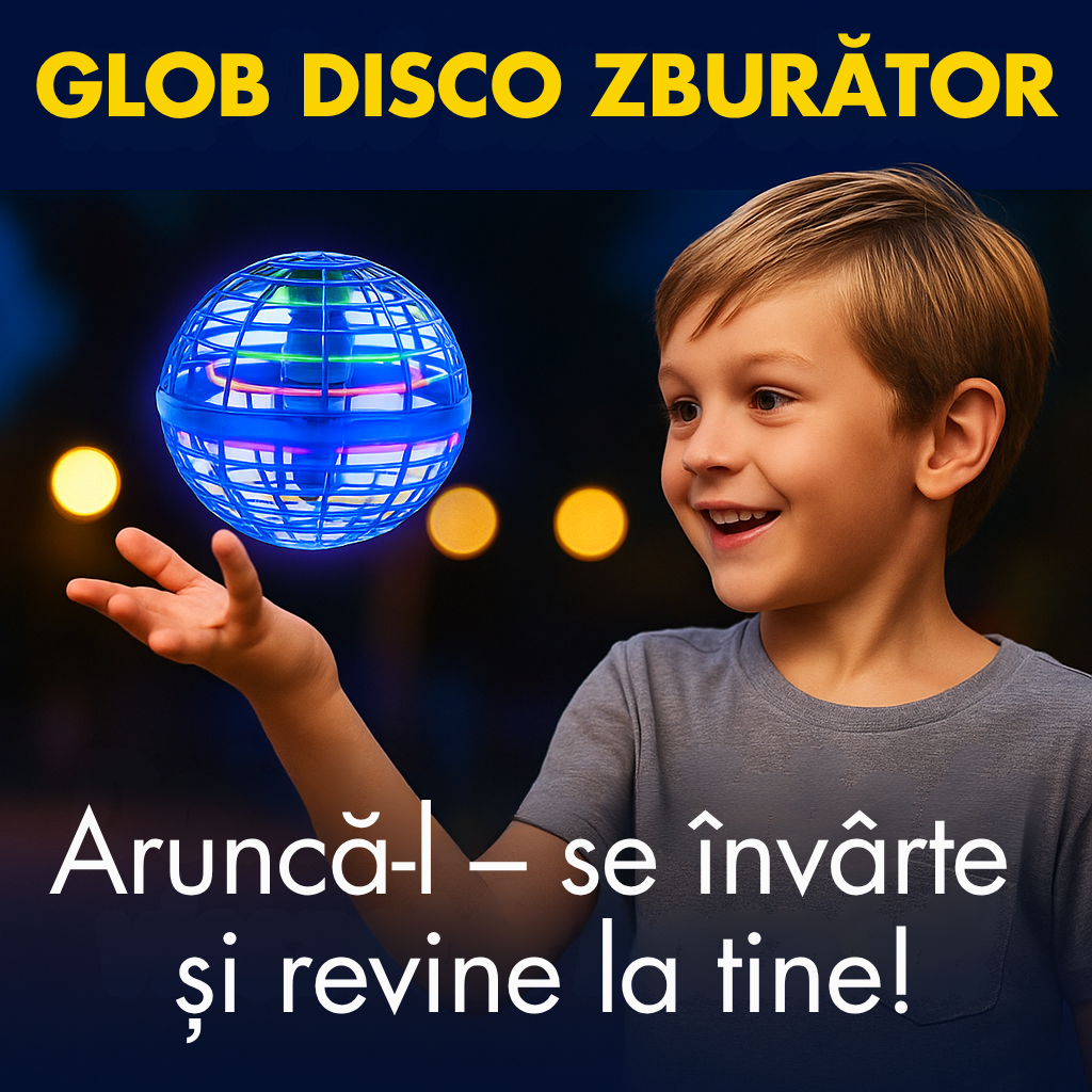 FlyBall™ – Mini Dron Plutitor cu Lumină LED și Senzor de Mișcare