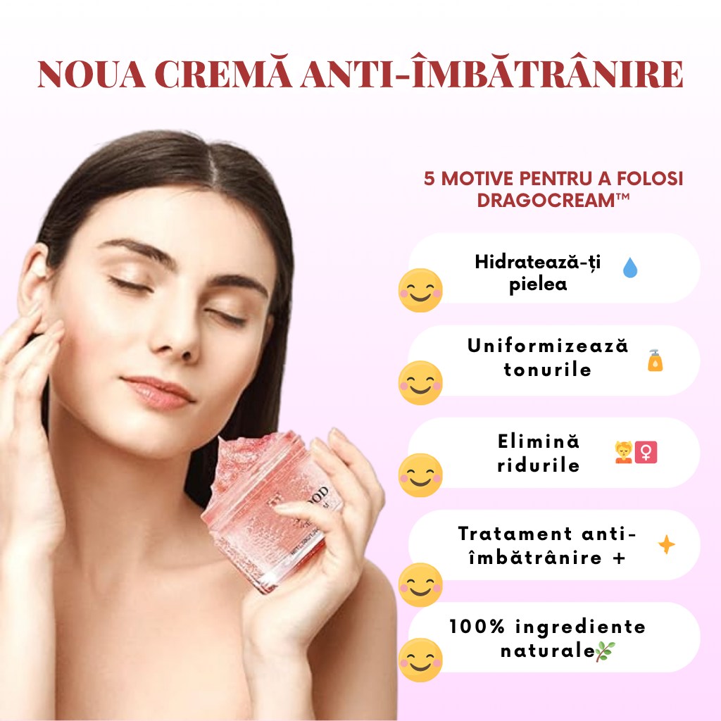 DragoCream™ | Aceeași piele, dar cu 10 ani mai tânără! | 2x2 doar astăzi