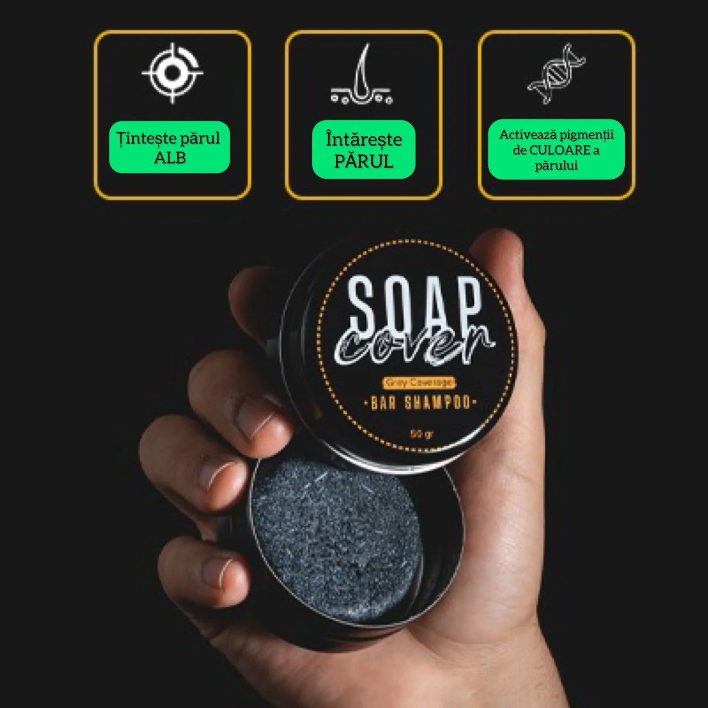 ClackCover™ - Săpunul Pentru Părul Gri, Natural Si Eficient