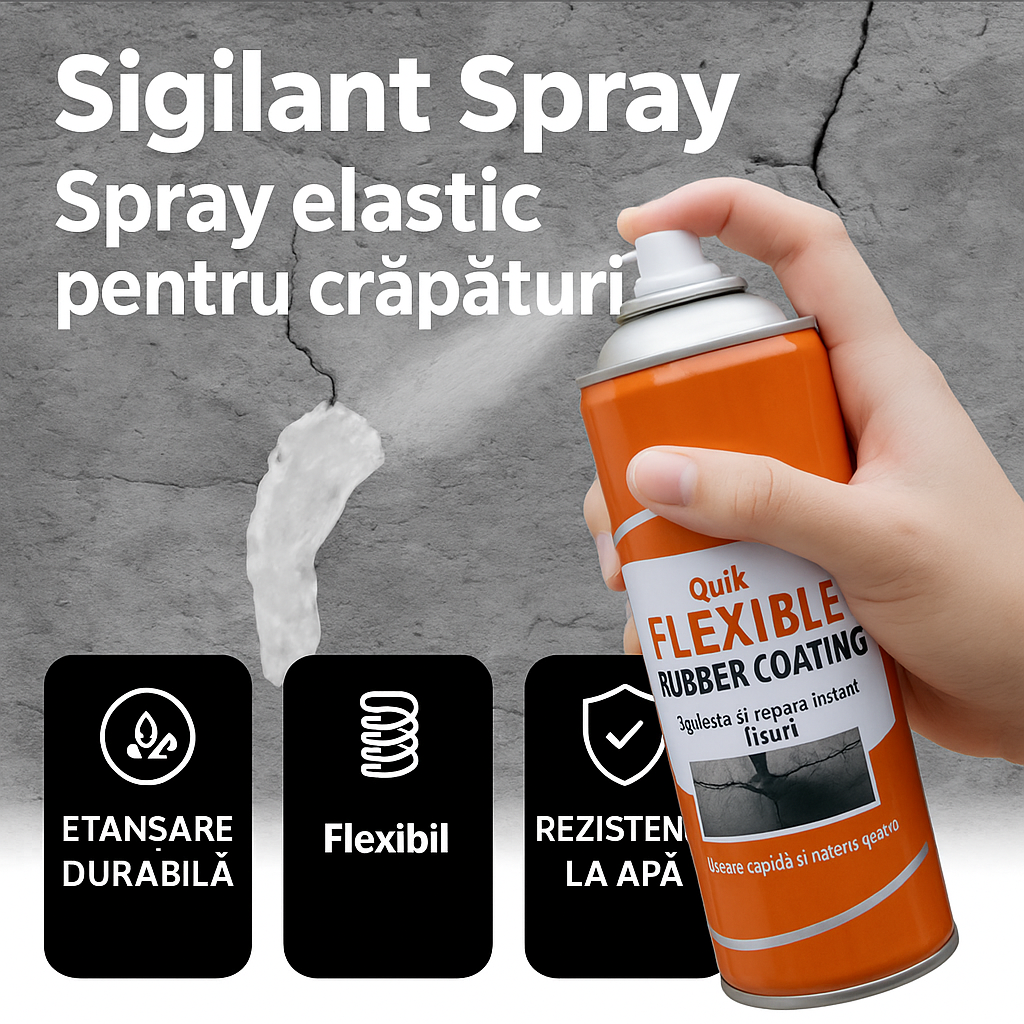 🧱 Spray Etanșant Impermeabil – Soluția Rapidă pentru Fisuri și Infiltrații
