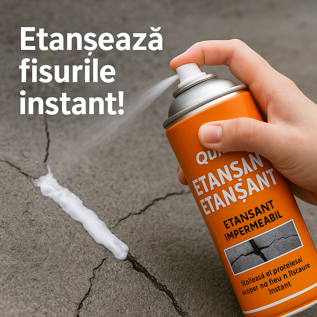 🧱 Spray Etanșant Impermeabil – Soluția Rapidă pentru Fisuri și Infiltrații