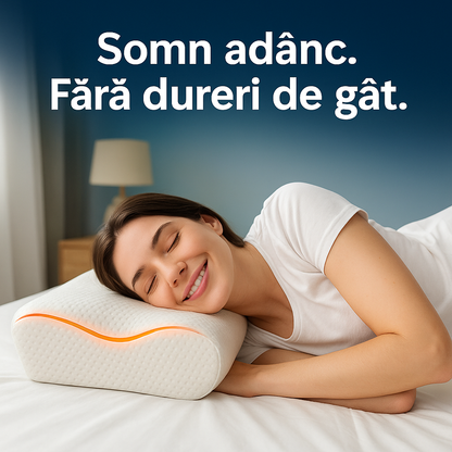 💤 Pernă Cervicală Ortopedică din Spumă cu Memorie