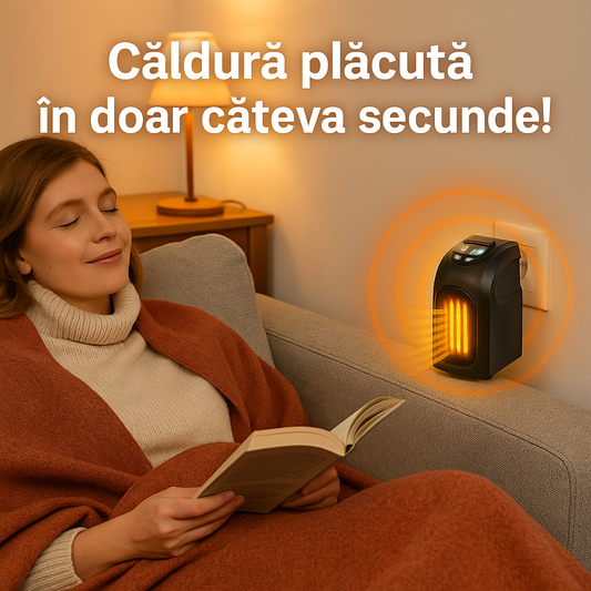 Burny™ – Mini Încălzitor Portabil cu Afișaj Digital și Termostat Reglabil