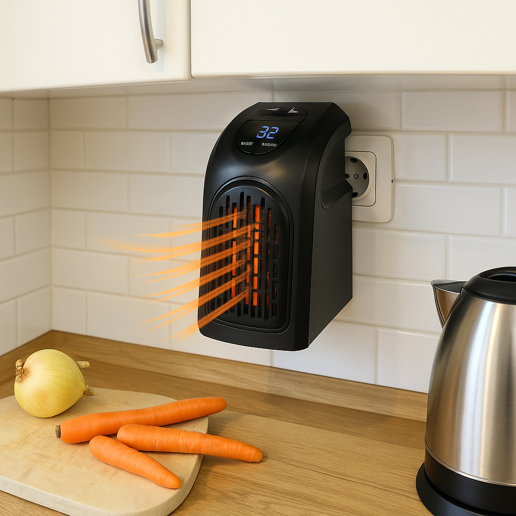 Burny™ – Mini Încălzitor Portabil cu Afișaj Digital și Termostat Reglabil