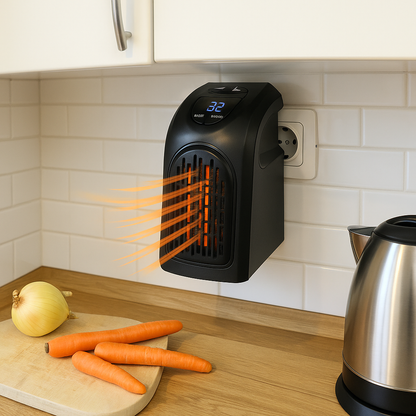 Burny™ – Mini Încălzitor Portabil cu Afișaj Digital și Termostat Reglabil