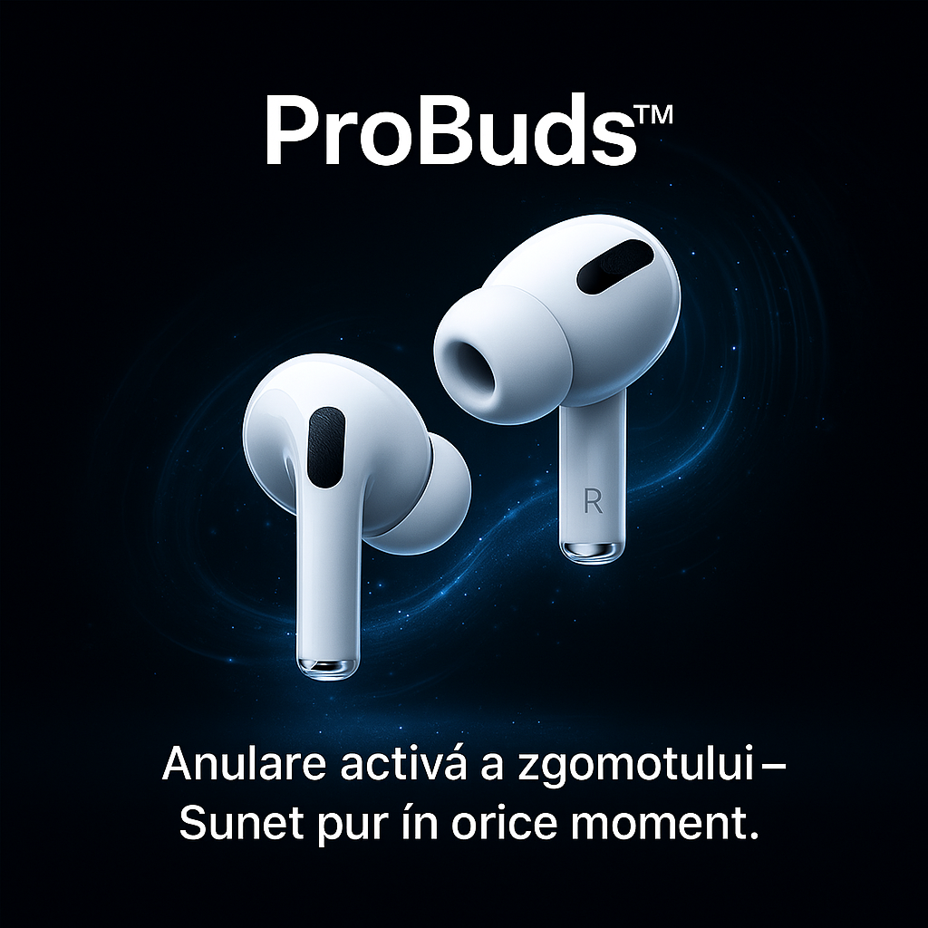 ProBuds™ – Sunet Clar, Libertate Completă și Confort Premium