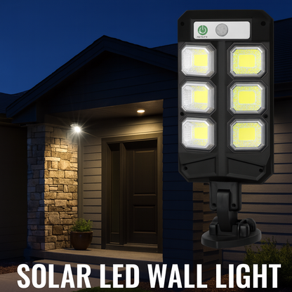 Lampă Solară de Perete 72 LED – Iluminare Puternică cu Senzor PIR