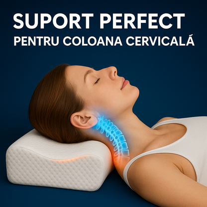 💤 Pernă Cervicală Ortopedică din Spumă cu Memorie