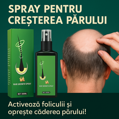 Ginger Hair Regrowth – Spray Natural cu Extract de Ghimbir