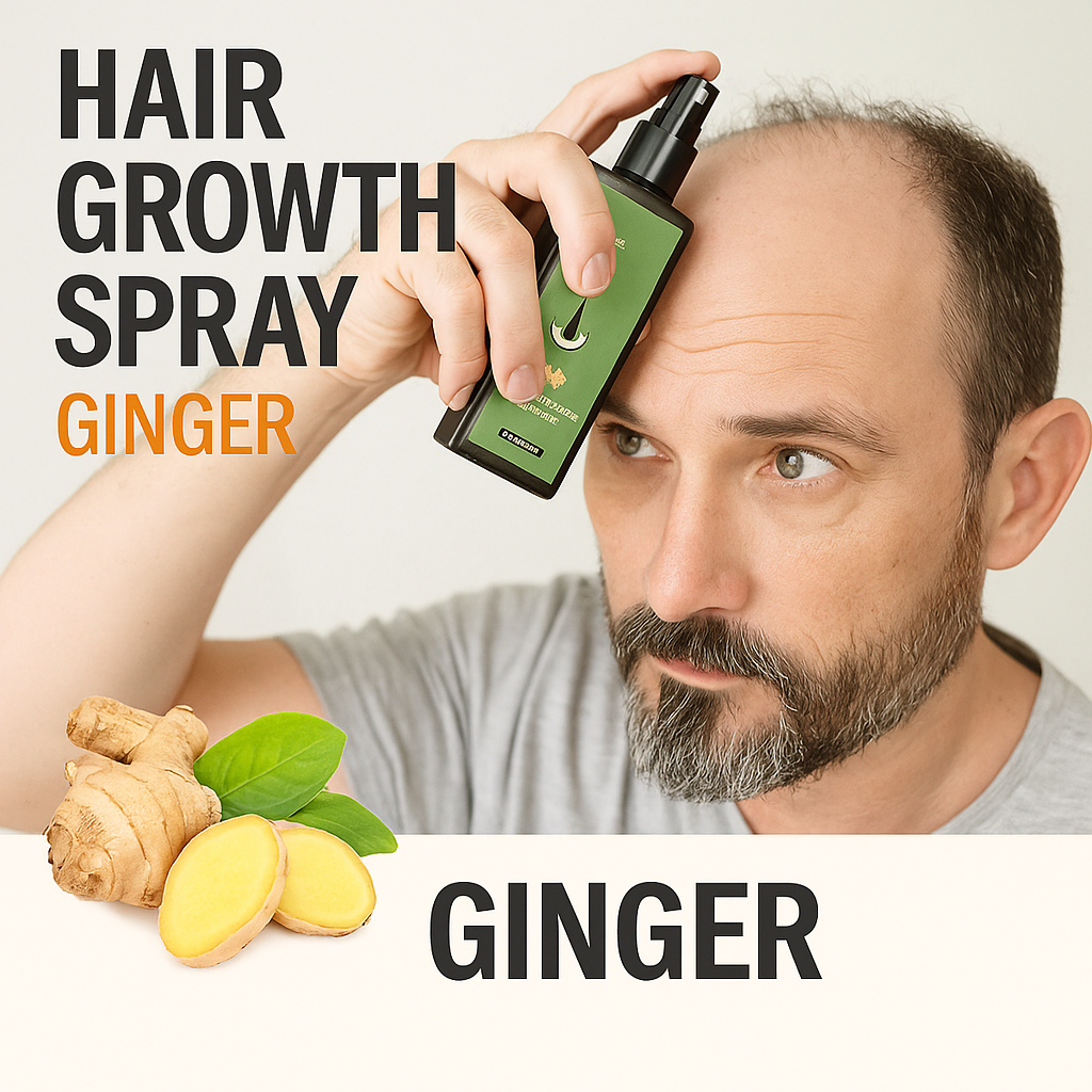 Ginger Hair Regrowth – Spray Natural cu Extract de Ghimbir