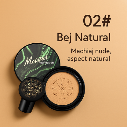 DermaGlow™ - Fond de ten Air Cushion cu Pigmenți Minerali