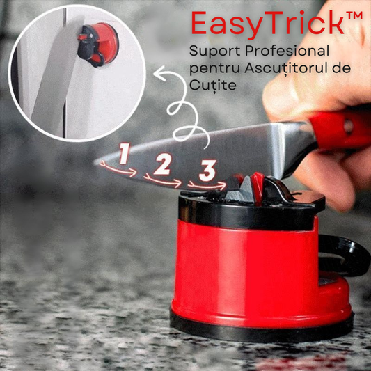 Ascuțitor de Cuțite cu Ventuză – Ascuțire Rapidă și Sigură