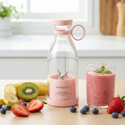 PinkJuice™ – Blender Portabil Pentru Smoothie-uri