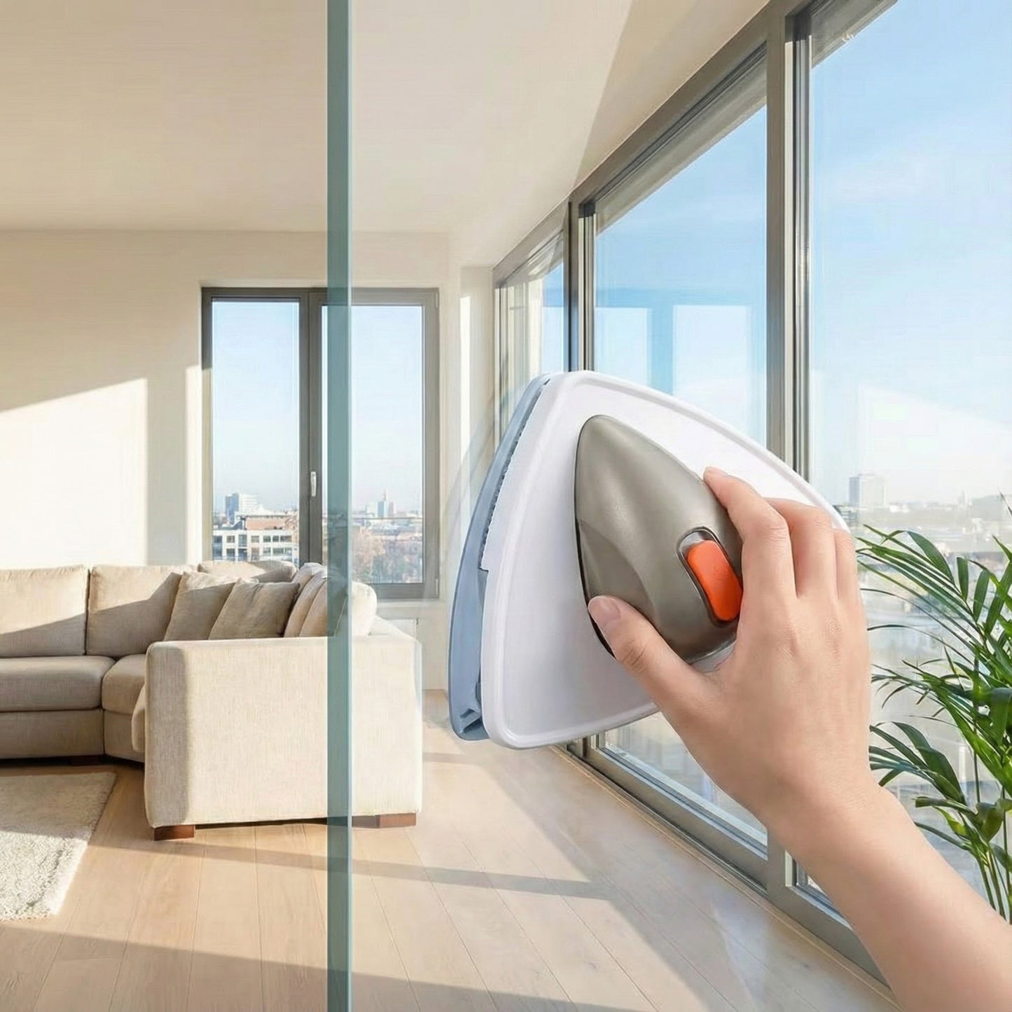 MagnaClean™ – Aparat Magnetic pentru Geamuri cu Curățare Ușoară