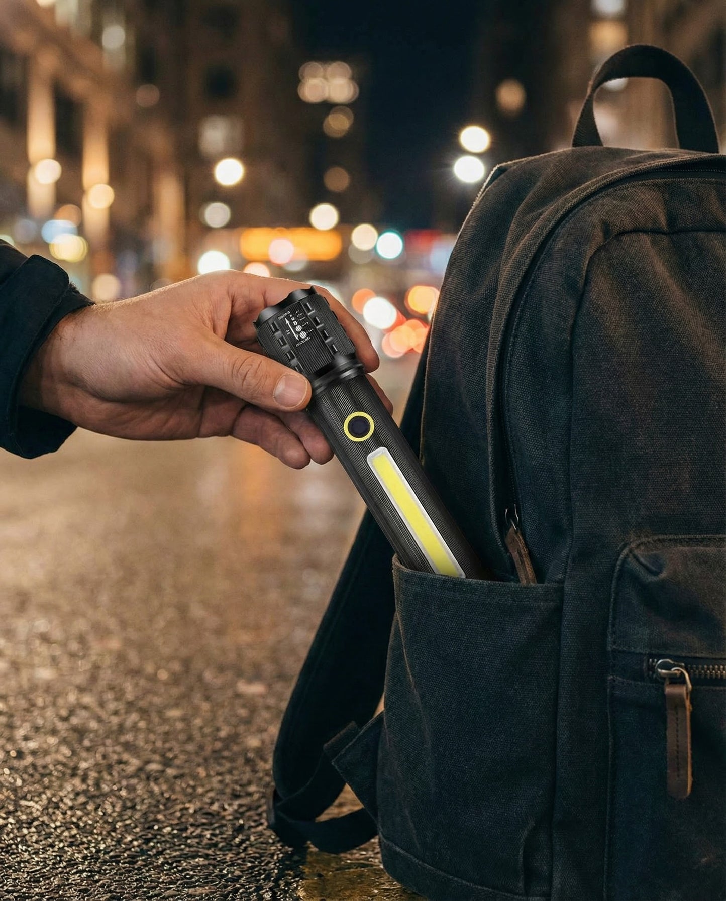 TitanLux™ – Lanternă LED Reîncărcabilă cu Iluminare Avansată