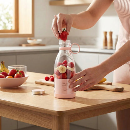 PinkJuice™ – Blender Portabil Pentru Smoothie-uri