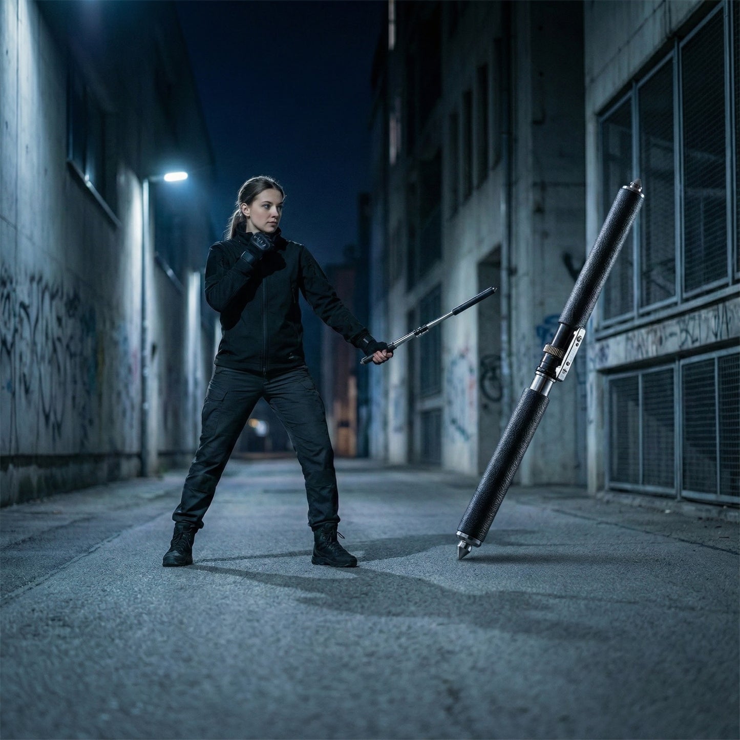 LadyGuard™ – Baston de Autoapărare Premium pentru Siguranța Personală