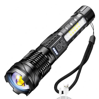 TitanLux™ – Lanternă LED Reîncărcabilă cu Iluminare Avansată