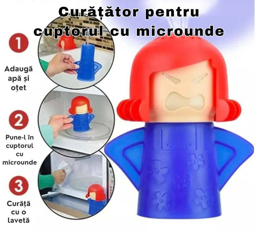 Angry Mama™ – Curățător pentru Cuptorul cu Microunde [Promoție Valabilă Doar Azi]