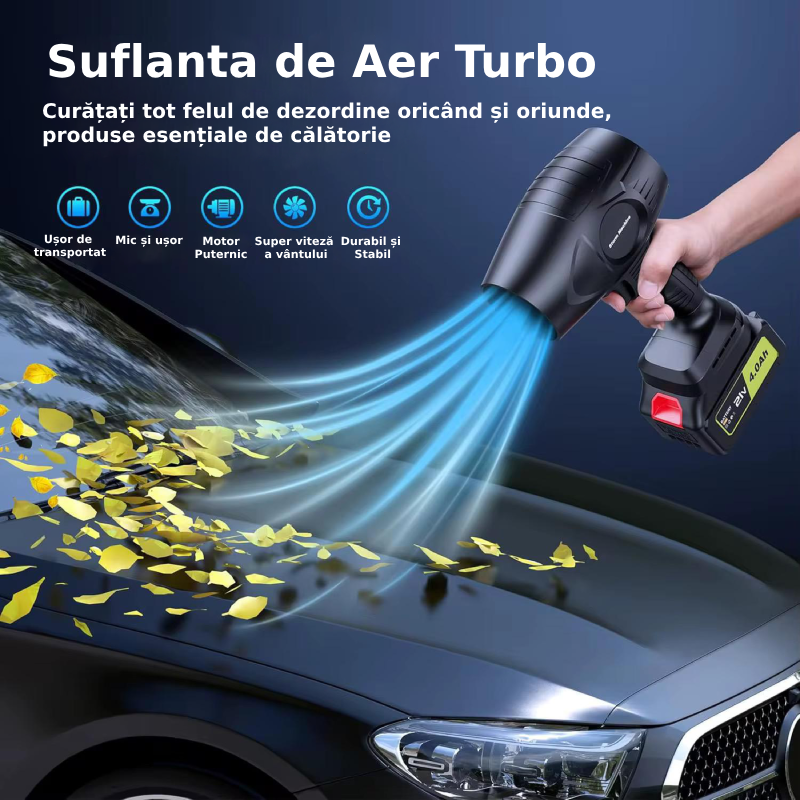Suflanta Turbo de Aer cu Acumulatori - Curatenie Rapida si - Imagen 4