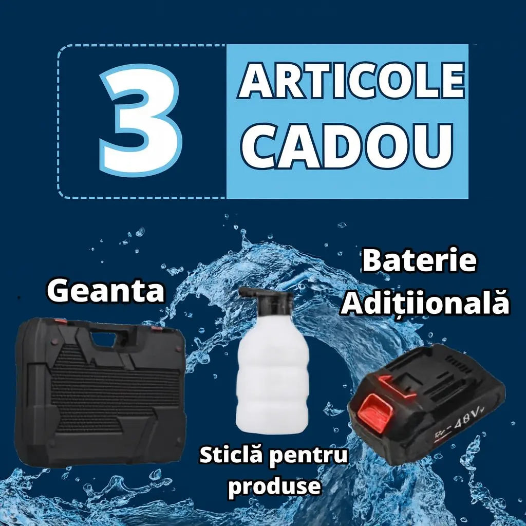 Hidrospălătoare™ fără fir  – Putere și Libertate în Curățare