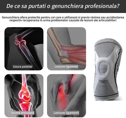 KneeRelief™ – Orteză Profesională pentru Genunchi 1+1 Gratuită