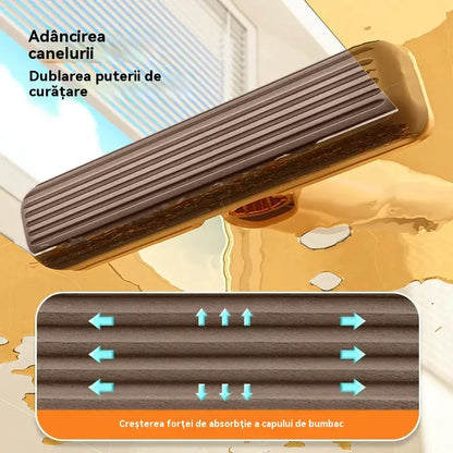 ✨ Mop Mini Absorbant – Curățare Rapidă, Fără Efort, Stoarcere Automată ✨