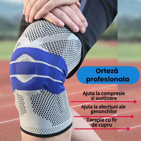KneeRelief – Orteză Profesională pentru Genunchi 1+1 Gratuită