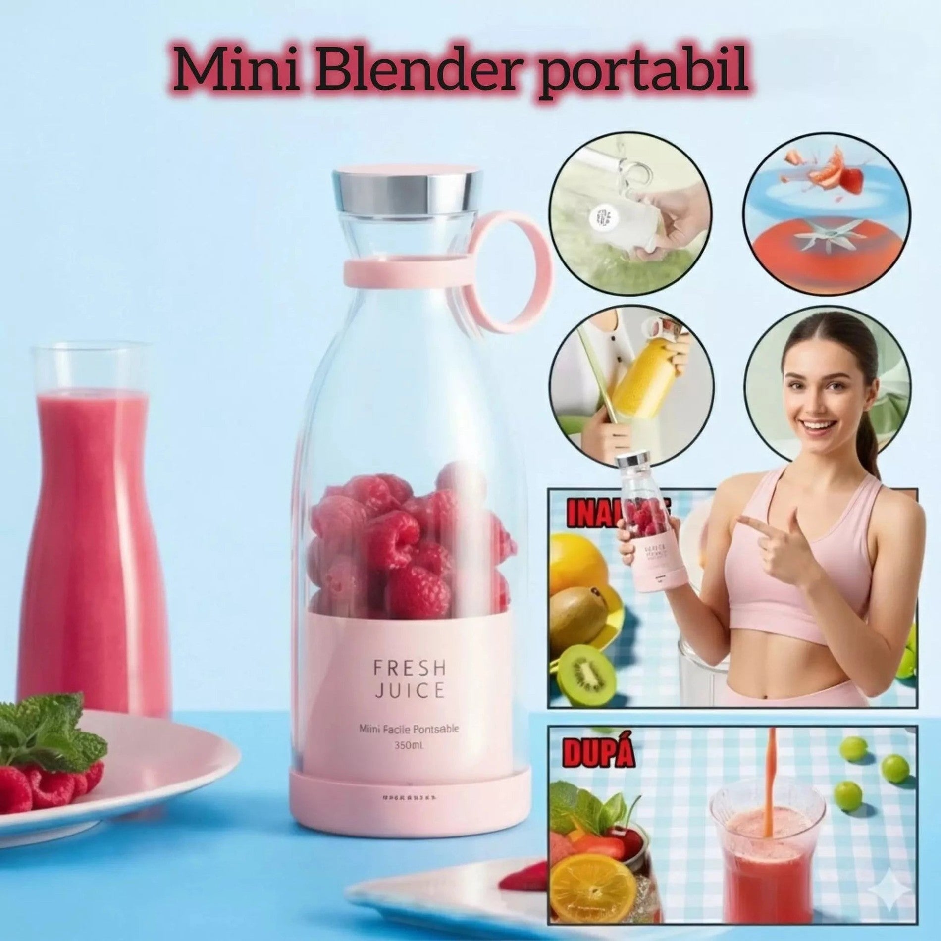 Mini Blender Portabil - 4