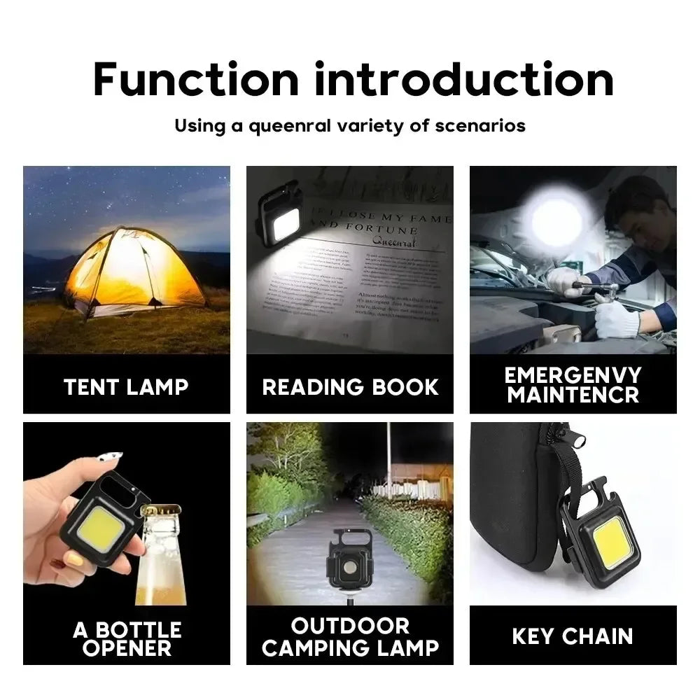 Lanternă de Buzunar LED Tip Breloc – Puternică și Compactă